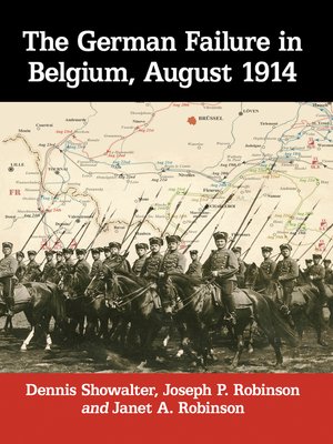 cover image of The German Failure in Belgium, August 1914